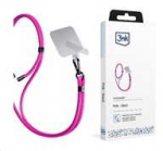 3Mk Protection I&scaron;manusis telefonas Lanyard 3mk EasyClip - rožinės spalvos