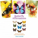 Blue Angel Mėlyna Angel Mėlyna Angel Butterfly Affirmations kortos