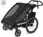 Thule Chariot Sport 2 Dviguba dviračio priekaba | G3 juoda