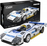 CaDA statybiniai blokeliai balta sportinis automobilis Mazda 787B 242 vnt