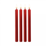 Ouch By Shots Ouch! Teasing Wax Candles Set 4pcs Large Raudona - Sensory Play Priedas