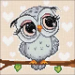 Hobilt Little Owl 20х20 Deimantinio Paveikslo komplektas Cs2711