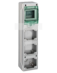 Schneider Skirstomoji dėžutė 1x4 pavir&scaron;inė Mureva IP65 lizdų prijungimui mgMRV-1-4-NT-T/3 3 angos 65x85mm 13177