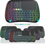 Fusion Accessories "Fusion NGAGE" kompakti&scaron;ka belaidė klaviatūra su jutikliniu kilimėliu ir spalvotu ap&scaron;vietimu, skirta "Android" | "iOS" | TV | PC