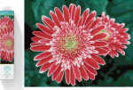 DIAMOND DOTZ Haft diamentowy Deimantinė mozaika Gerbera rožinė 58x48cm DQ10001