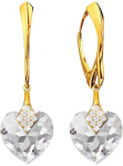 Diamond Sky Jewelry Sidabriniai auskarai moterims DiamondSky &bdquo;Cute Valentine&ldquo; su Swarovski kristalais