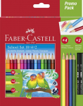 Faber-Castell &ndash; trikampių pie&scaron;tukų reklaminė pakuotė 18+4+2 (201597)