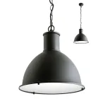 Pakabinamas lauko &scaron;viestuvas WORK, E27, juodas, IP44, 9527