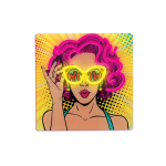Neon ART LED POWER WOMAN geltonai violetinė FLA02 Forever Light