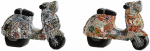 Dekoratyvinė figūrėlė Home ESPRIT Spalvotas Viduržemio scooter 14 x 8 x 11 cm (2 vnt.)