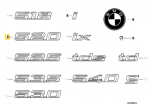 Bmw 5 E34 E39 Emblem Geklebt Originalus 51148137274