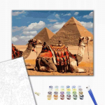 Paveikslas skaičiais BRUSHME, 40x50 cm, Egipto simboliai, 1 vnt., dėžutėje