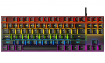 RoGer K80 Gaming su laidu Mechaninė klaviatūra RGB / USB