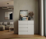Top E Shop MALWA 1D5S Baltas CHEST OF DRAWERS