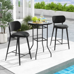 Lauko baldų komplektas Promotions Lauko baro stalas, 68,6x68,6x96,5 cm, Juodas