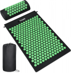 Akupresūros kilimėlis THOMS Žalias Relax 63.5x39cm su pagalvėle