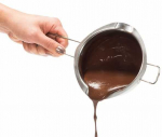 Indas &scaron;okolado tirpinimui, i&scaron; nerūdijančio plieno 0,4l