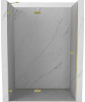 Gold Du&scaron;o durys Mexen Lunar, kairinės, 140 cm, transparent/brushed auksinis
