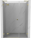 Gold Du&scaron;o durys Mexen Lunar L, kairė, 120 cm, transparent/auksinis