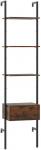 Bonideco Select Pastatoma lentyna 43x29,5x177,5cm., juodos/rudos spalvos