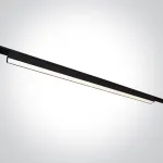 30W LED &scaron;viestuvas į magnetines sistemas FLAT, juodas, 3000/4000/5000K, 48V, 120&deg;, 43100FD/B/V