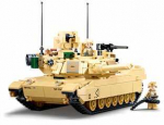 Sluban modelio plytos M38-B0892 M1A2 Abrams mū&scaron;io tankas