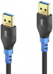 PureLink FI-U310-030-PCK, 3 m, USB A, USB A, USB 3.2 Gen 1 (3.1 Gen 1), 5 Gbit/s, Juodas, Mėlyna