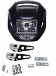 Maxtuned Universalus Juodas priekinis žibintas 128mm