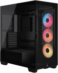 &bdquo;Corsair 3500X RS-R&ldquo; kompiuterio korpusas, &bdquo;Mid-Tower&ldquo;, E-ATX, RGB, grūdintas stiklas - juodas