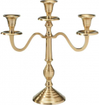 Gold Tri&scaron;akė žvakidė, auksinė, 30 cm
