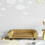Vaiki&scaron;ka sofa, rudos spalvos, 70x45x26cm, aksomas