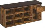 Songmics Batų suoliukas, 30x104x48 cm, ruda