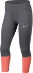 Nike Tamprės Paaugliams G NK Pwr Tght Crop Pilkas Oranžinis 890208 036