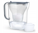 Vandens filtravimo ąsotis BRITA Style Essential 2.4L, pilkas su vandens filtrais MAXTRA PRO PURE PERFORMANCE, 4 vnt.