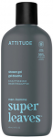 Attitude Men&acute;s du&scaron;o želė Super Leaves Eucalyptus & Sage (Du&scaron;o želė) 415 ml 415mlml vonios ir du&scaron;o priemonė Vyrams
