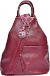 Carla Ferreri Women's leather backpack CF1625 Vino