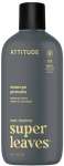Attitude Men&acute;s du&scaron;o želė Super Leaves Amber & Citrus (Du&scaron;o želė) 415 ml 415mlml vonios ir du&scaron;o priemonė Vyrams