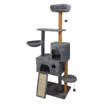 Besk Kačių namelis su miegamąja dalimi 60x40x150cm