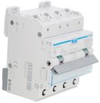 Hager Polo ADM416QC Liekamosios srovės grandinės pertraukiklis RCBO 4P B16A 6KA 0,03A A tipas QuickConnect/QB ADM416QC