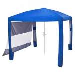 Vevor Paplūdimio pavėsinė su &scaron;onine siena, 2.4 x 2.4 m