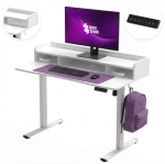 Spacetronik Elektriniu būdu reguliuojamas stalas su lentynomis SPEF134WW