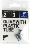 &Scaron;vininiai svareliai su kembriku MJ Olive Salmo 2g/3vnt.