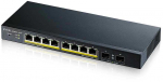 &Scaron;akotuvas Zyxel GS1900-10HP Managed L2 Gigabit Ethernet (10/100/1000) Power over Ethernet (PoE) Juodas