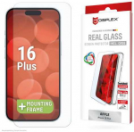 DISPLEX TIKRAS STIKLAS + DĖKLAS - IPHONE 16 PLUS