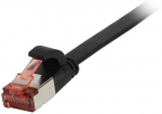 Synergy21 Patchkabel RJ45, CAT6 250Mhz, 3m juodas, FTP(U/FTP), TPE(Superflex), Flach