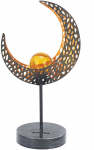 &Scaron;viečianti LED sodo dekoracija KAUFTEC MOON, įkraunama saulės energija, 20,6 x 13 x35,8 cm