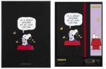 Moleskine &bdquo;Peanuts&ldquo; dovanų rinkinys: užra&scaron;ų knygelė su legendiniu &bdquo;Peanuts&ldquo; paveikslu ir 12 &bdquo;Blackwing&ldquo; pie&scaron;tukų su drožtuku.