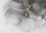 KOMAR FOTOTAPETAS ANT NE AUSTO AUDINIO INK GOLD FLOW