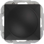 Ściemniacz &bdquo;Pearl&ldquo; LED rotacinis reguliatorius, 230 V, 50 Hz, Pmin: 3 W, Pmax: 35 W, SO-1P/LED, juodas