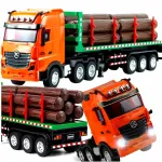 Bounn Sunkiasvoris vilkikas su priekaba medienos transportavimui, valdomas nuotoliu 1:18 RC